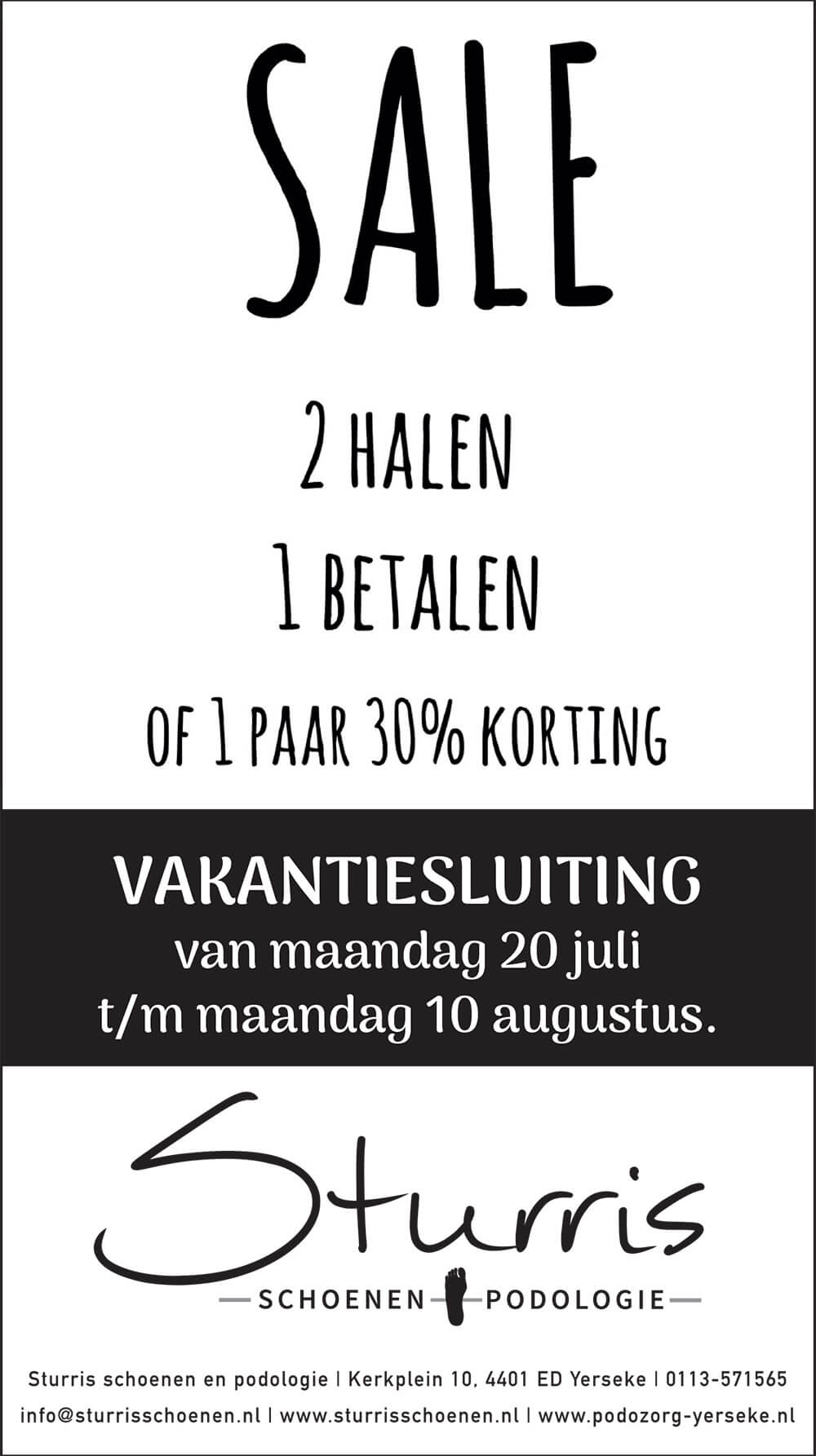 2 halen 1 betalen - Sturris Schoenen