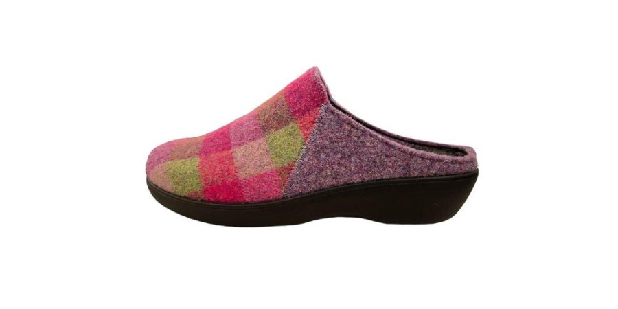 Berkemann 5057 Lila Multicolor Filz - Damesschoenen